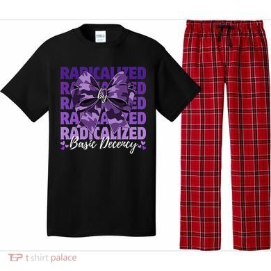 Radicalized By Basic Decency Coquette Bow For Women Pajama Set