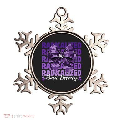 Radicalized By Basic Decency Coquette Bow For Women Ornament