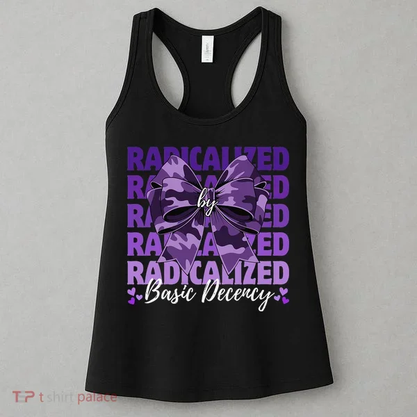 Radicalized By Basic Decency Coquette Bow For Women Women's Tank Top