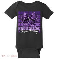 Radicalized By Basic Decency Coquette Bow For Women Baby Bodysuit thumb 0
