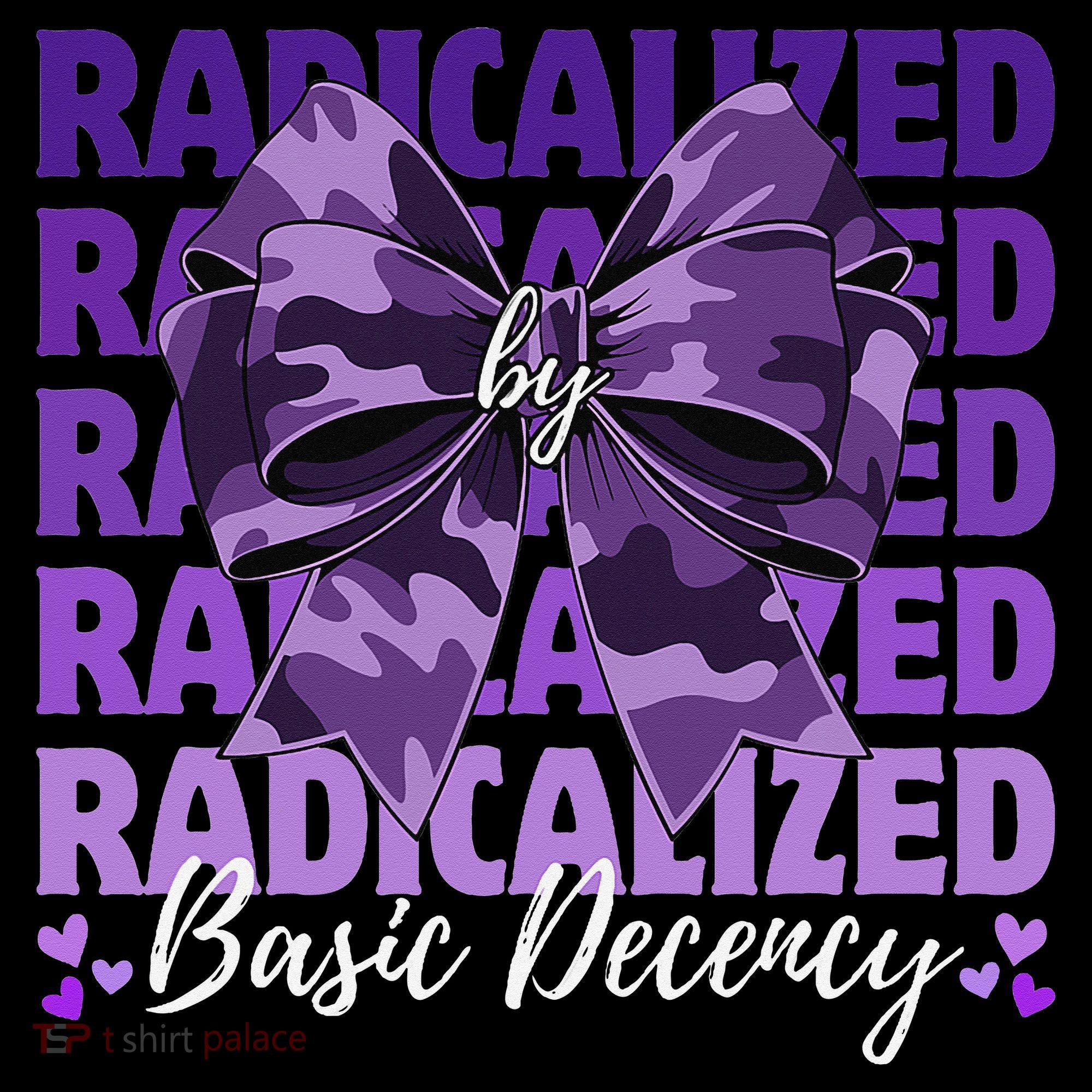 Radicalized By Basic Decency Coquette Bow For Women Toddler Hoodie