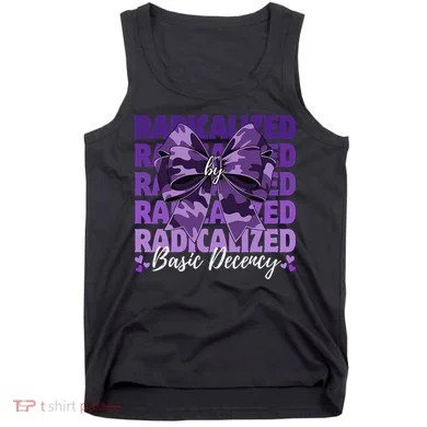 Radicalized By Basic Decency Coquette Bow For Women Tank Top