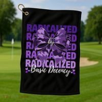 Radicalized By Basic Decency Coquette Bow For Women Golf Towel thumb 1