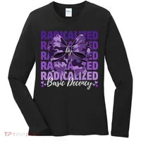 Radicalized By Basic Decency Coquette Bow For Women Women's Long Sleeve Shirt thumb 0