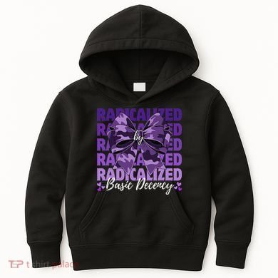 Radicalized By Basic Decency Coquette Bow For Women Kids Hoodie