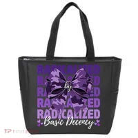 Radicalized By Basic Decency Coquette Bow For Women Tote Bag thumb 0