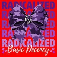 Radicalized By Basic Decency Coquette Bow For Women Santa Hat thumb 1