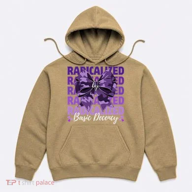 Radicalized By Basic Decency Coquette Bow For Women Hoodie
