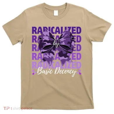 Radicalized By Basic Decency Coquette Bow For Women T-Shirt