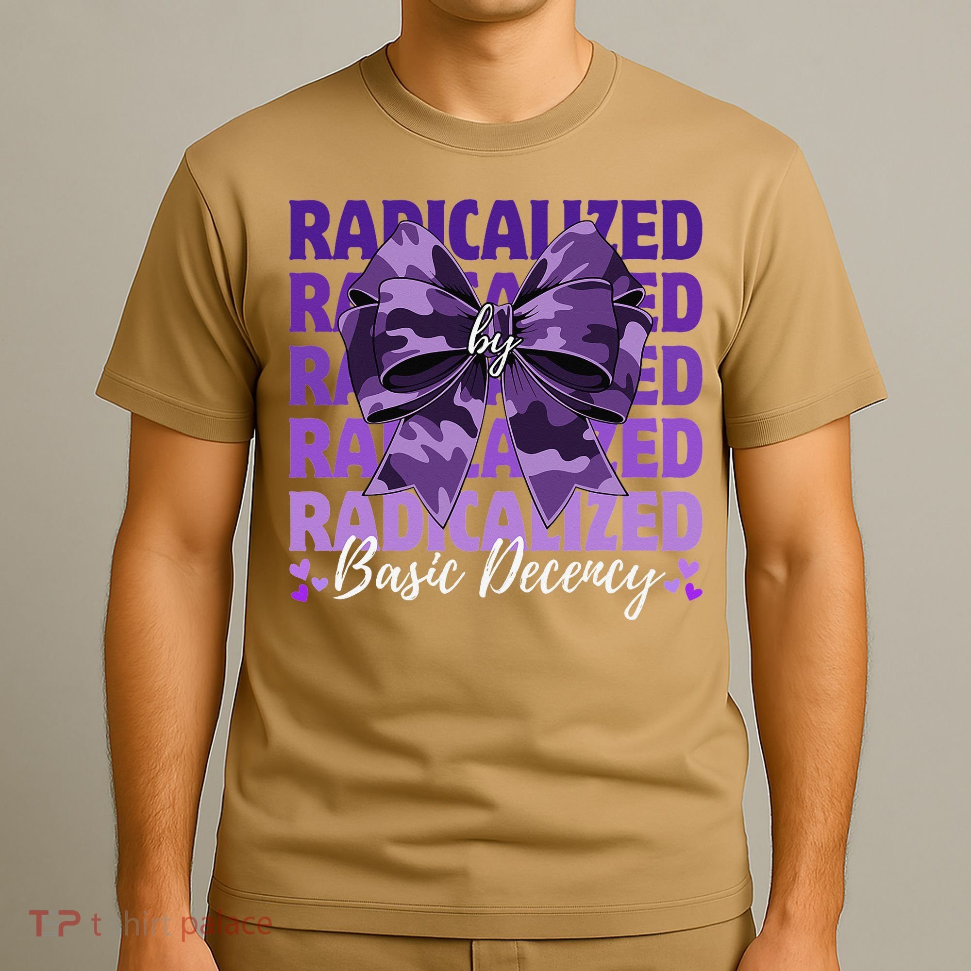 Radicalized By Basic Decency Coquette Bow For Women T-Shirt