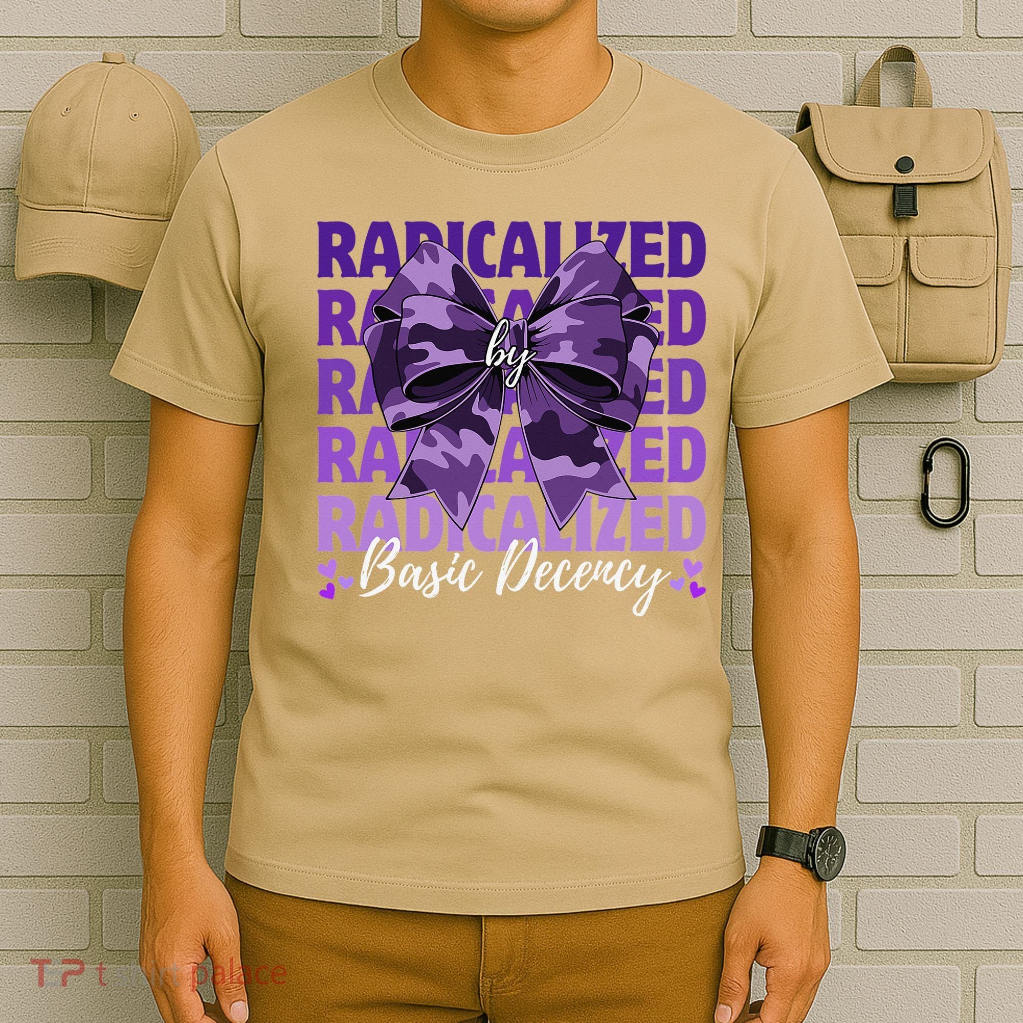 Radicalized By Basic Decency Coquette Bow For Women T-Shirt