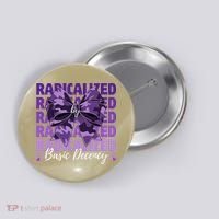 Radicalized By Basic Decency Coquette Bow For Women Button thumb 0