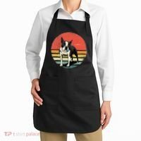 Retro Boston Bull Terrier Dog Puppy Boston Terrier Dad Mom Apron thumb 2