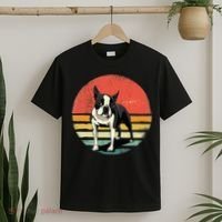 Retro Boston Bull Terrier Dog Puppy Boston Terrier Dad Mom T-Shirt thumb 2