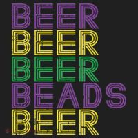 Retro Beer Beads Funny Mardi Gras Party Carnival Women Women's Sweatshirt thumb 2