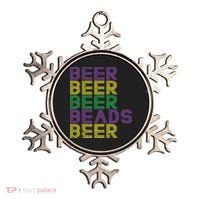 Retro Beer Beads Funny Mardi Gras Party Carnival Women Ornament thumb 0