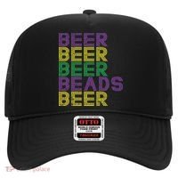 Retro Beer Beads Funny Mardi Gras Party Carnival Women Hat thumb 0