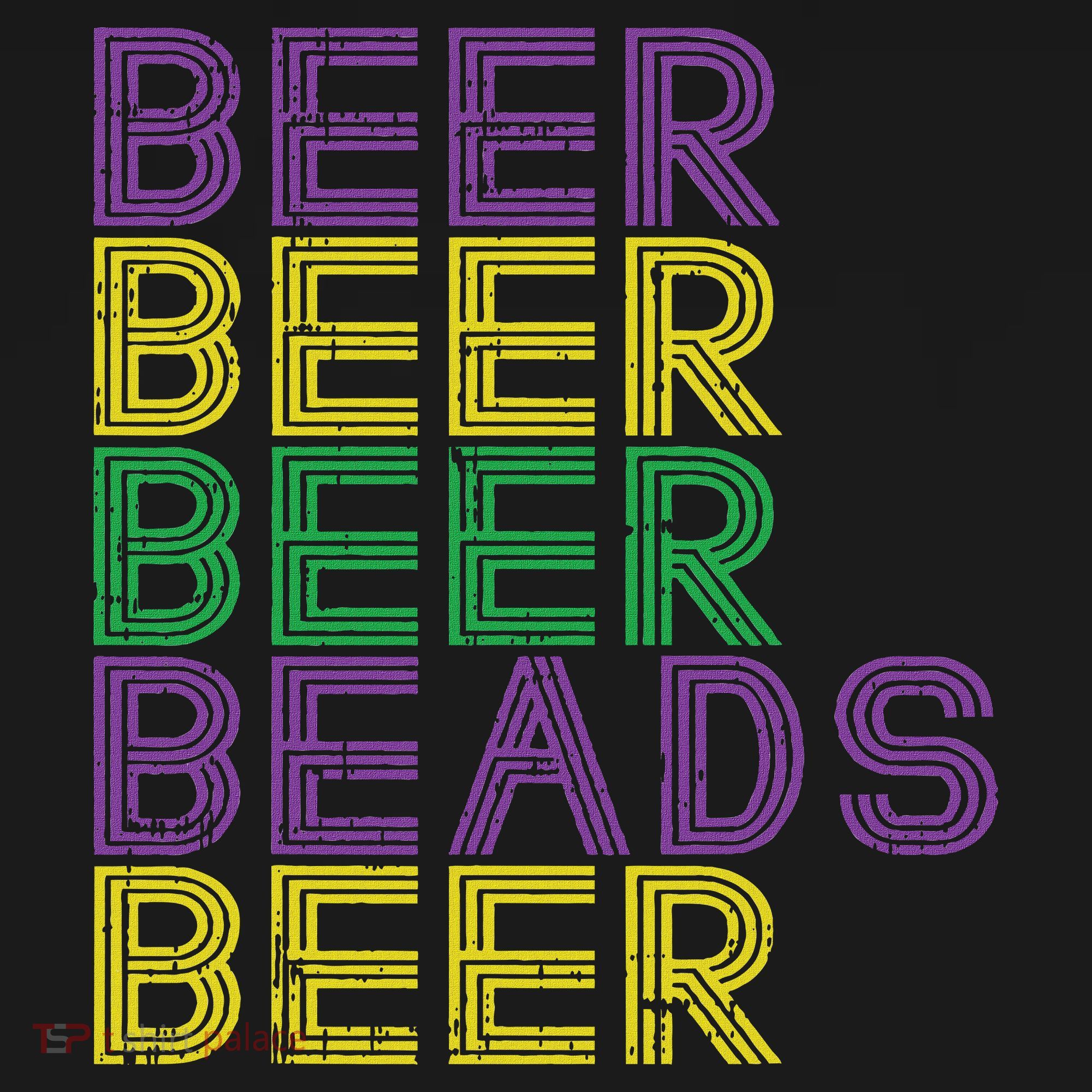 Retro Beer Beads Funny Mardi Gras Party Carnival Women Visor
