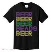 Retro Beer Beads Funny Mardi Gras Party Carnival Women Kids T-Shirt thumb 0