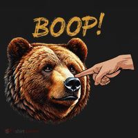 Retro Boop Bear Nose Boop Funny Bucket Hat thumb 4