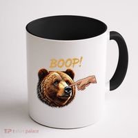 Retro Boop Bear Nose Boop Funny Coffee Mug thumb 1