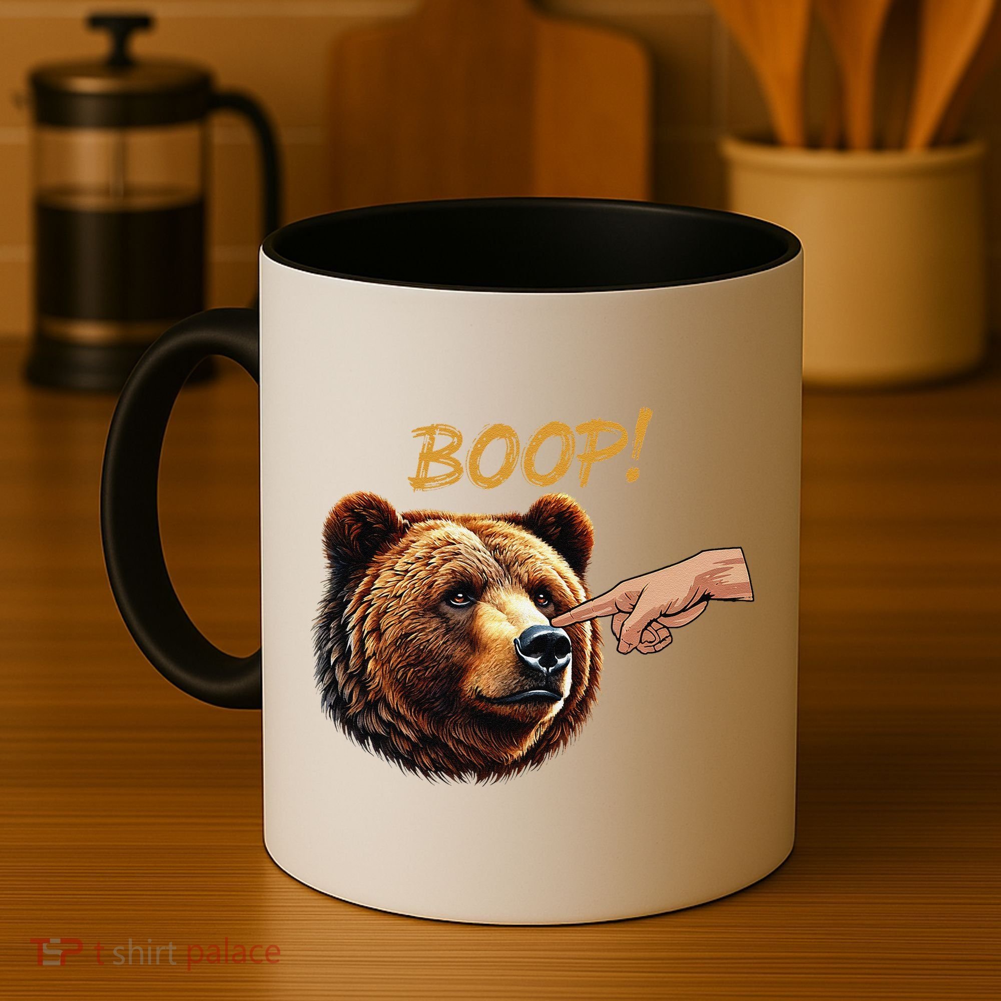 Retro Boop Bear Nose Boop Funny Coffee Mug