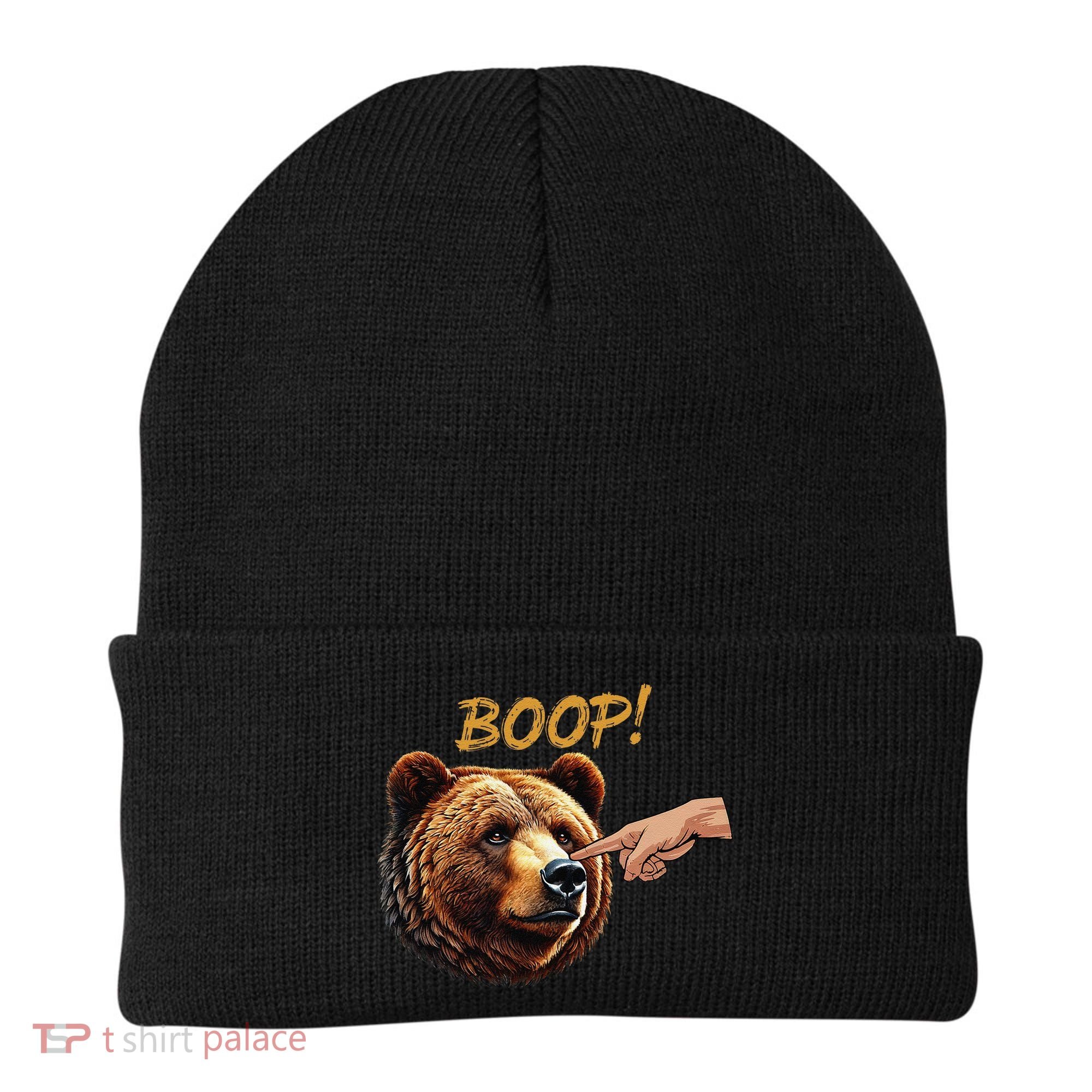 Retro Boop Bear Nose Boop Funny Beanie