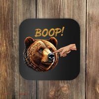 Retro Boop Bear Nose Boop Funny Coaster thumb 0