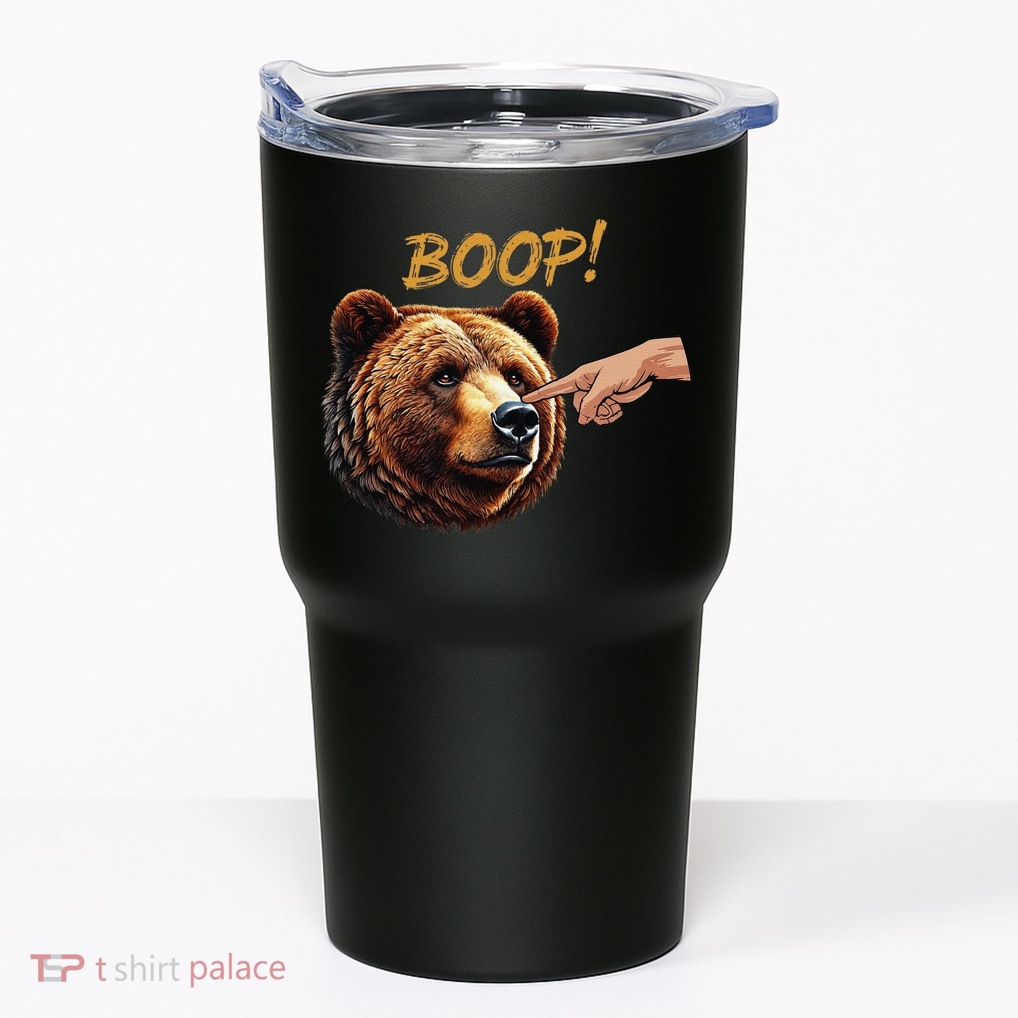 Retro Boop Bear Nose Boop Funny Tumbler