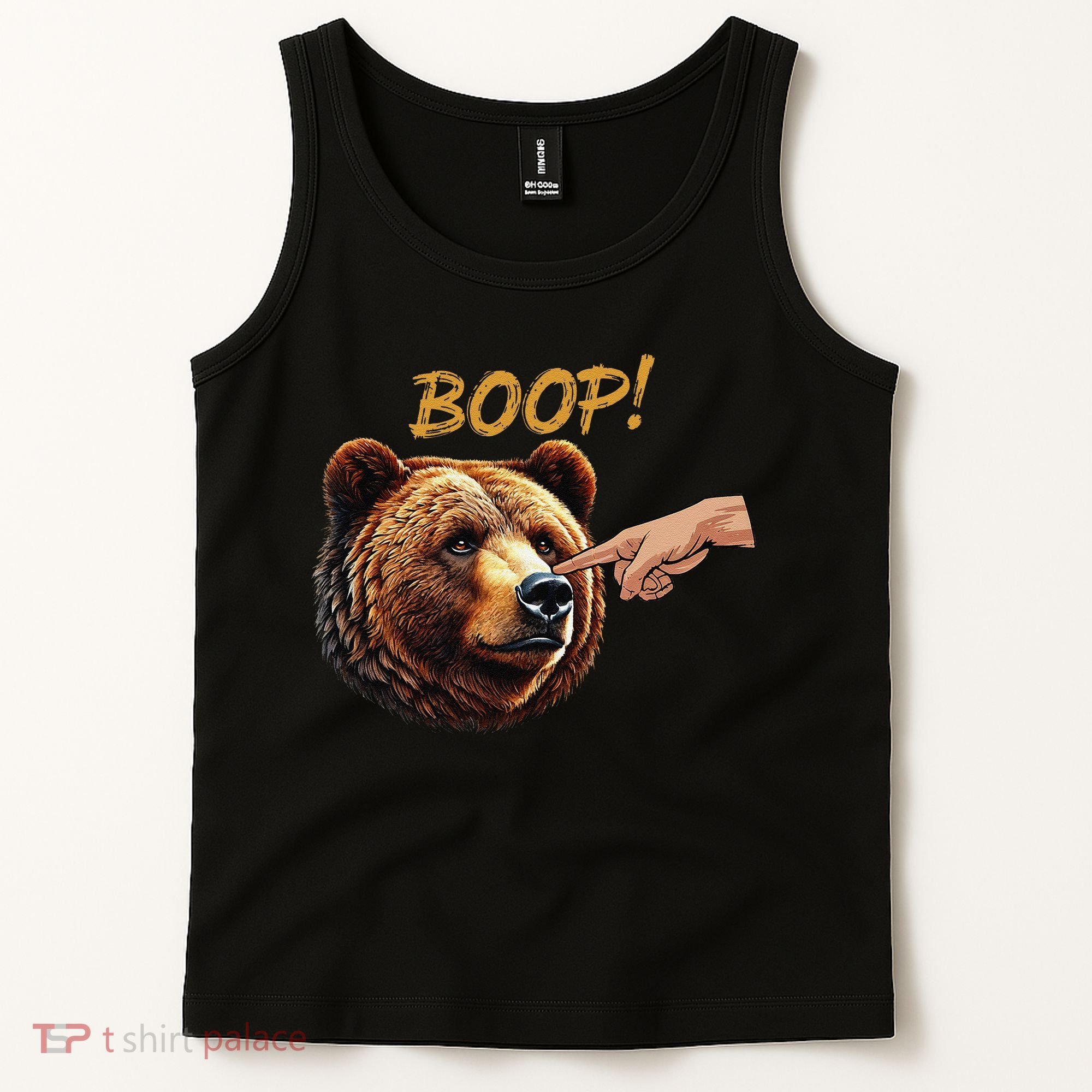 Retro Boop Bear Nose Boop Funny Tank Top