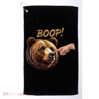 Retro Boop Bear Nose Boop Funny Golf Towel thumb 0