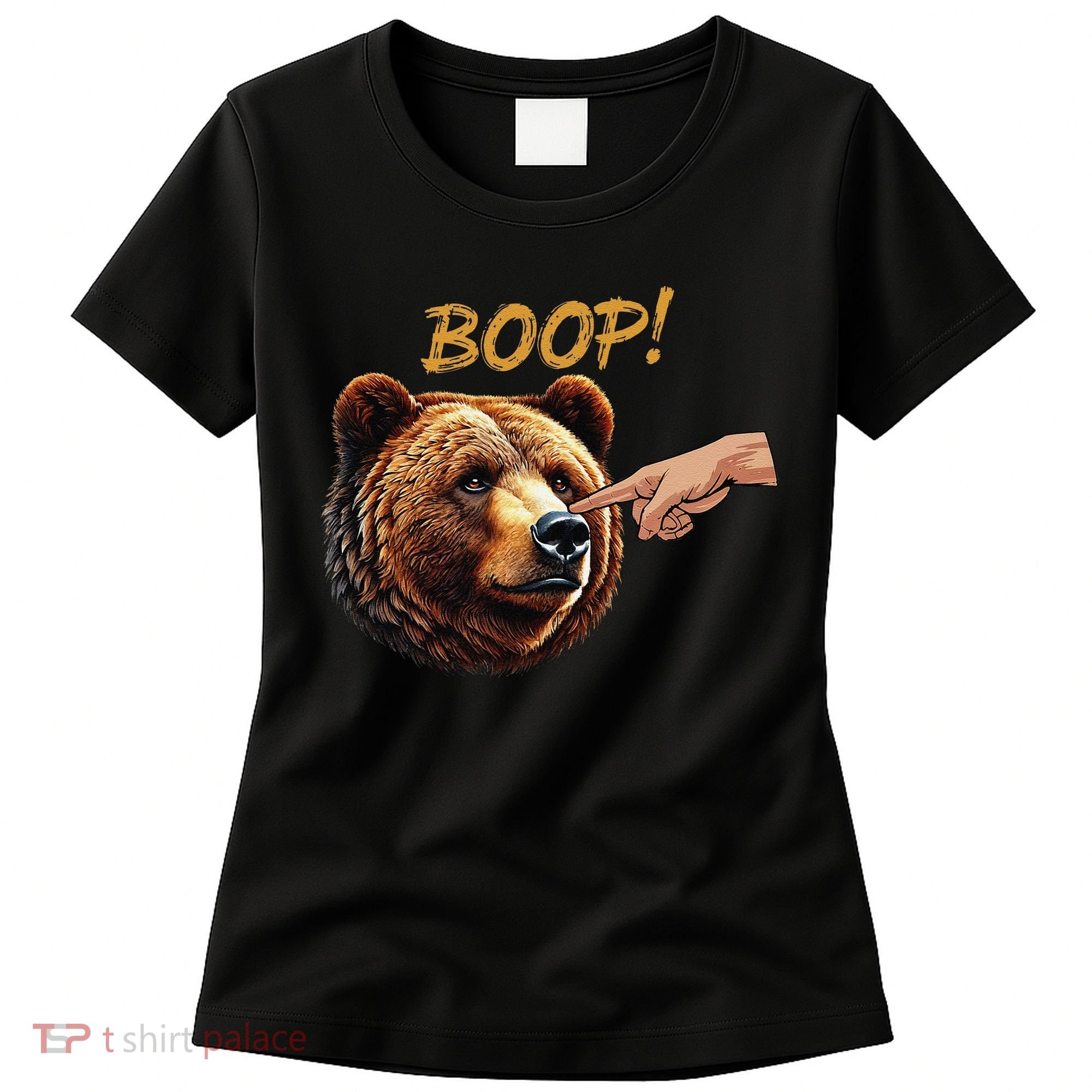 Retro Boop Bear Nose Boop Funny Women's T-Shirt