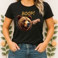 Retro Boop Bear Nose Boop Funny Women's T-Shirt thumb 2