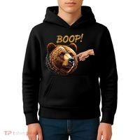 Retro Boop Bear Nose Boop Funny Kids Hoodie thumb 4