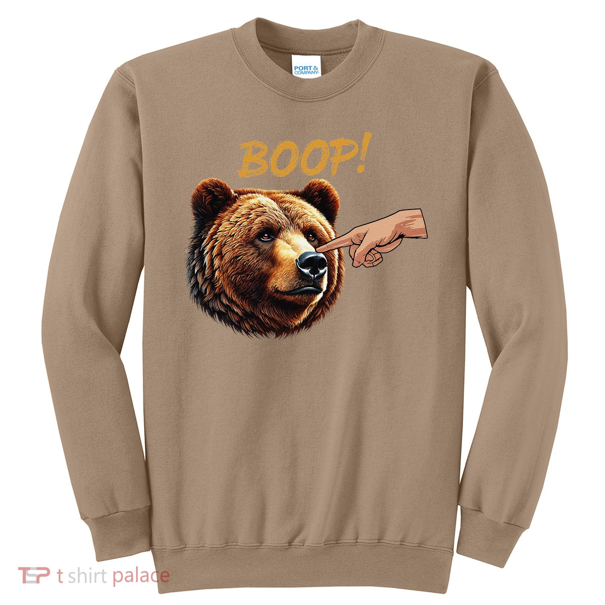Retro Boop Bear Nose Boop Funny Sweatshirt