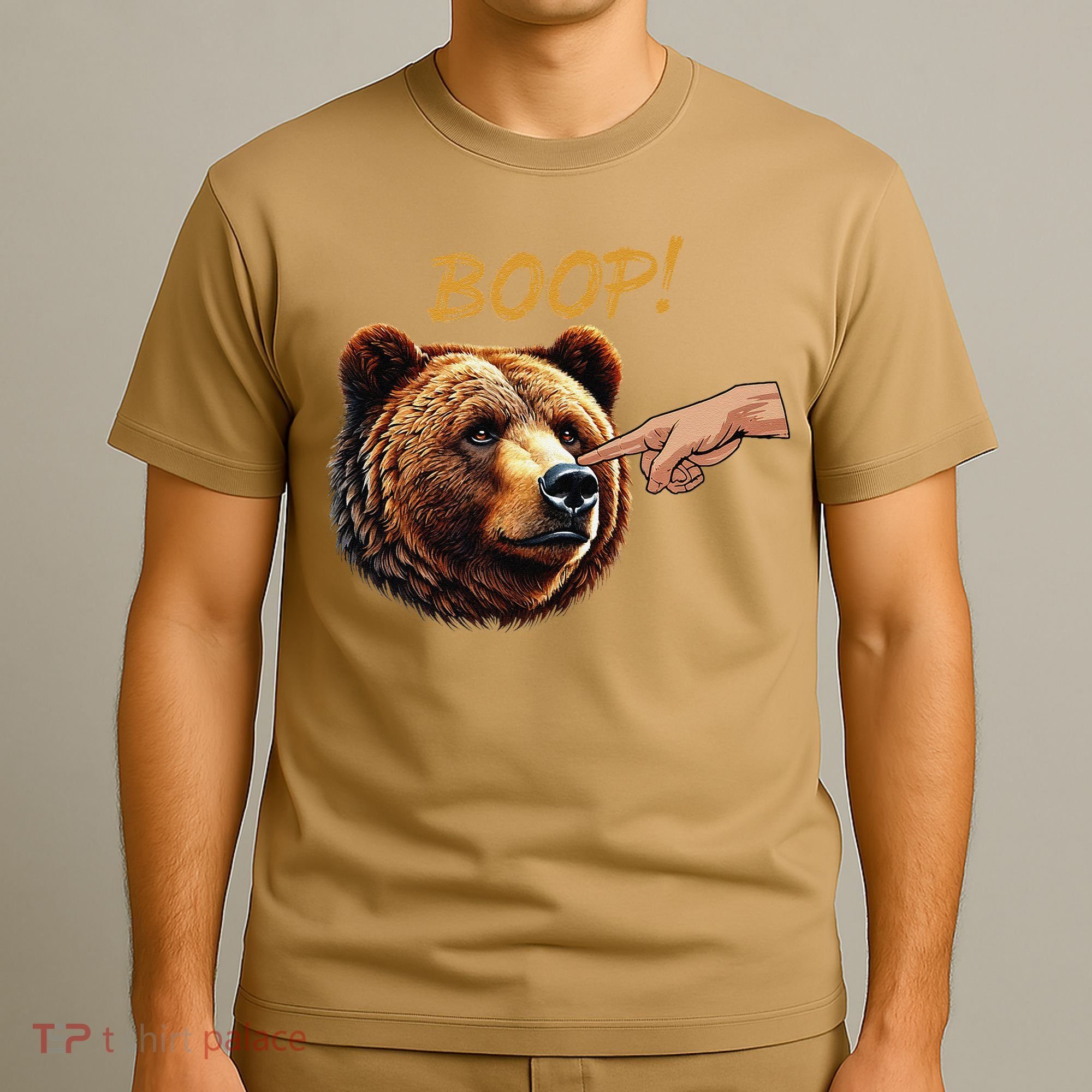 Retro Boop Bear Nose Boop Funny T-Shirt