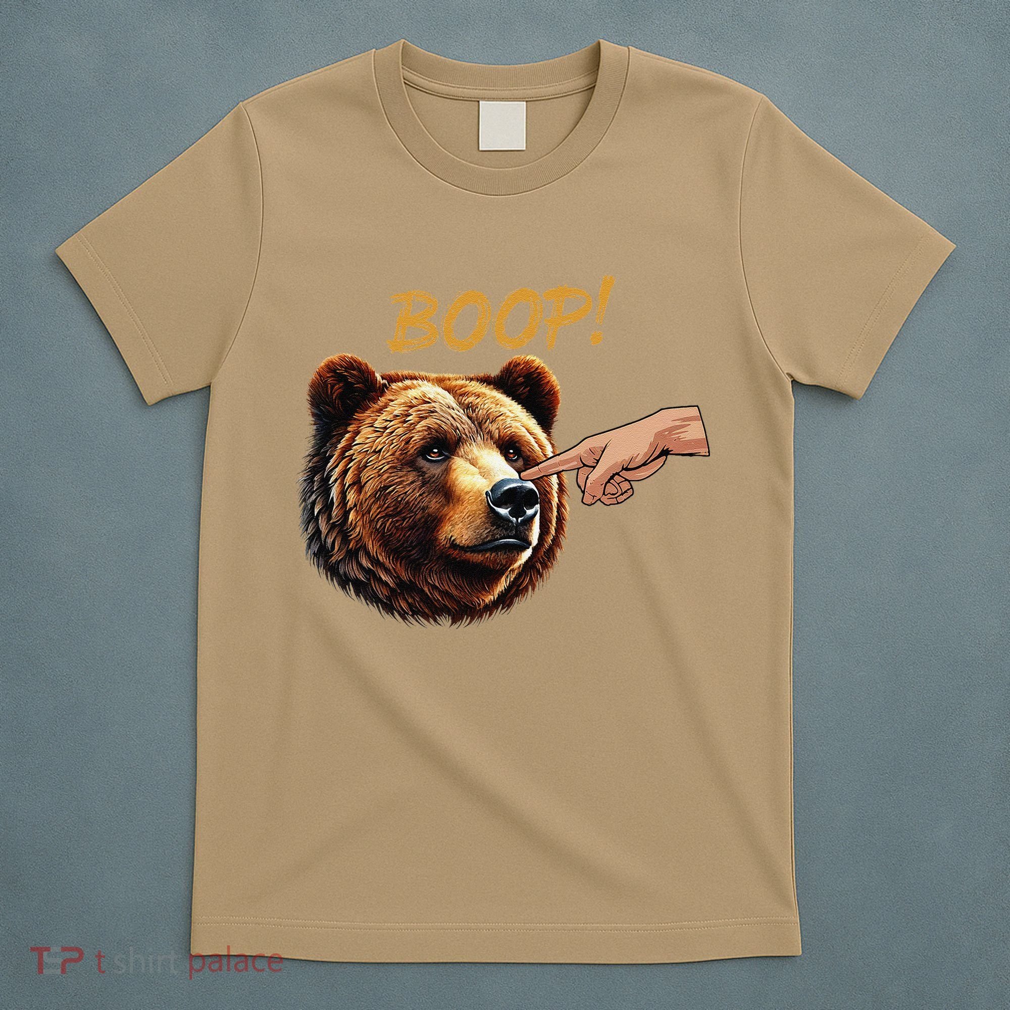 Retro Boop Bear Nose Boop Funny T-Shirt