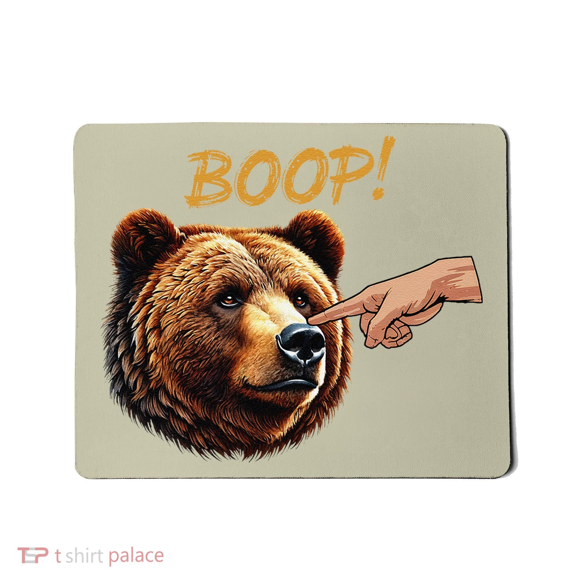 Retro Boop Bear Nose Boop Funny Mousepad