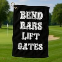 Roguecaliber Bend Bars Lift Gates Golf Towel thumb 1