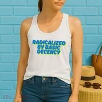 Radicalized By Basic Decency Women's Tank Top thumb 2