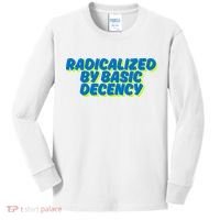 Radicalized By Basic Decency Kids Long Sleeve Shirt thumb 0
