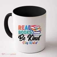 Read Books Be Kind Stay Weird Coffee Mug thumb 0