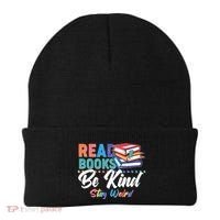 Read Books Be Kind Stay Weird Beanie thumb 0