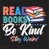 Read Books Be Kind Stay Weird Beanie thumb 2