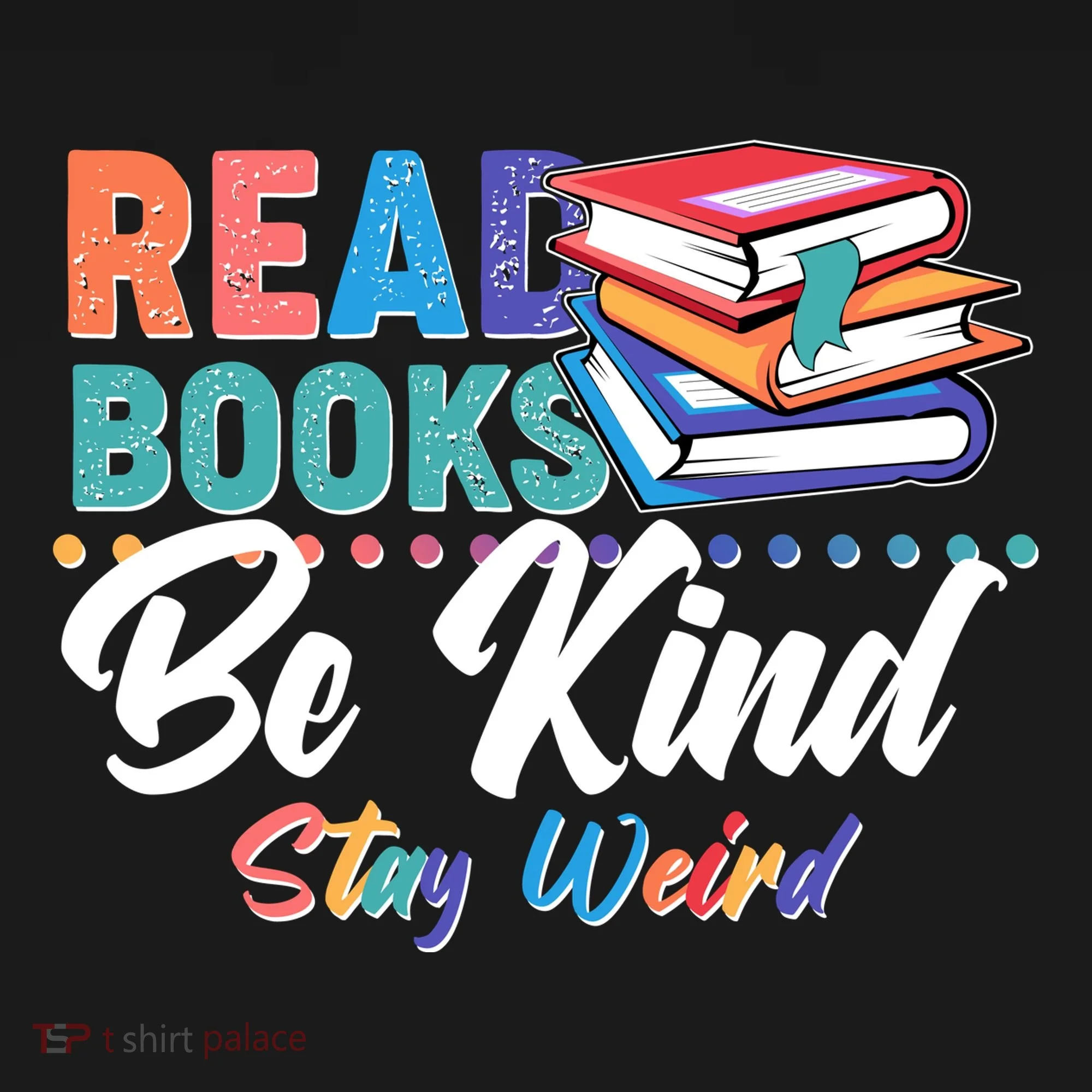 Read Books Be Kind Stay Weird Toddler Hoodie