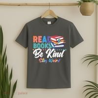Read Books Be Kind Stay Weird T-Shirt thumb 2