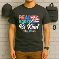 Read Books Be Kind Stay Weird T-Shirt thumb 6