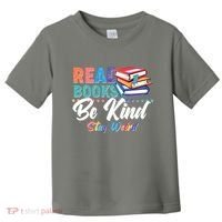 Read Books Be Kind Stay Weird Toddler T-Shirt thumb 0