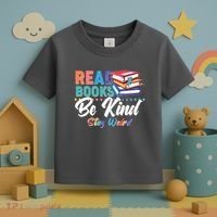 Read Books Be Kind Stay Weird Toddler T-Shirt thumb 3