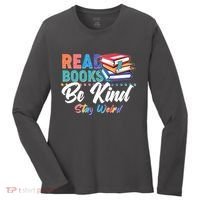 Read Books Be Kind Stay Weird Women's Long Sleeve Shirt thumb 0